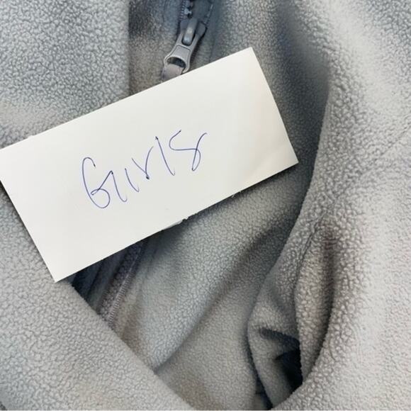 Fleece Full-Zip Jacket gray unisex Size Medium 5/6 - Picture 9 of 9